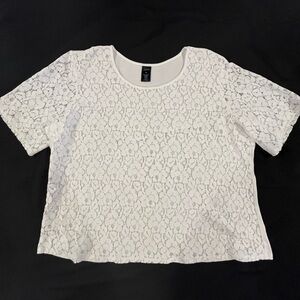 White Lace Women's Top PXL